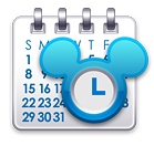 Icône d'agenda dans le look Disney mobile